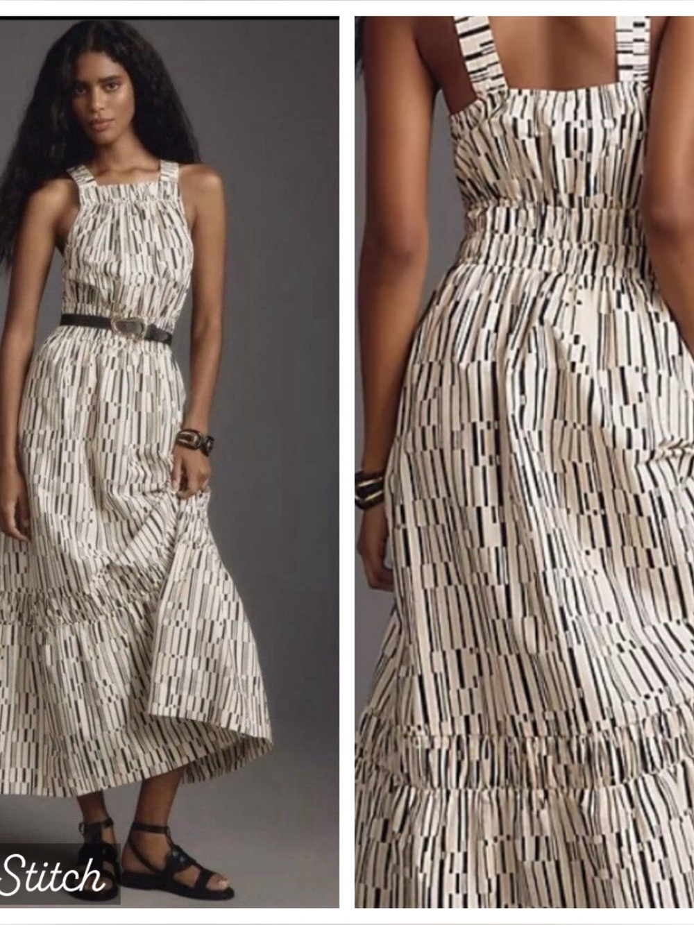 Anthropologie Somerset Maxi Dress: Poplin Halter Edition Size Small